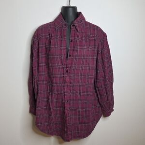 NATURAL LIFE Plaid Button Down Shirt